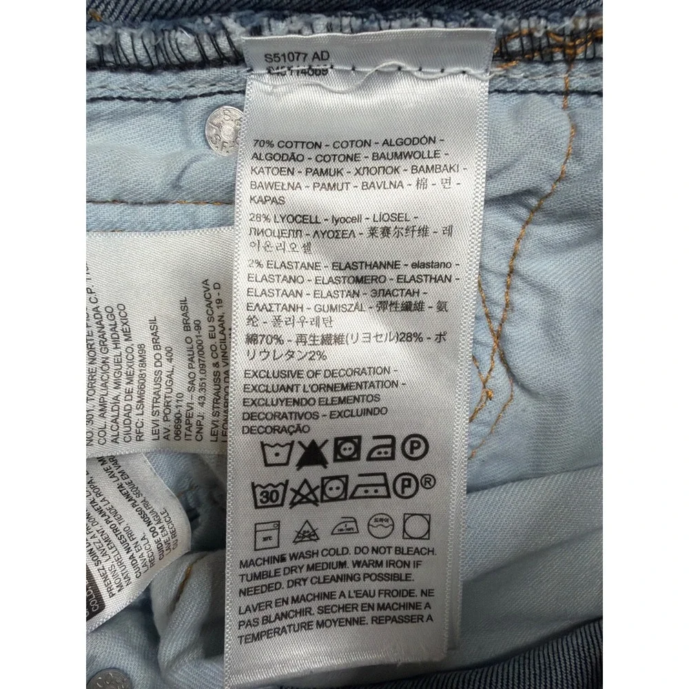 Levis 511 Slim Fit Mens Jeans Blue Medium Wash Denim‎ W30 L32 04511-4869